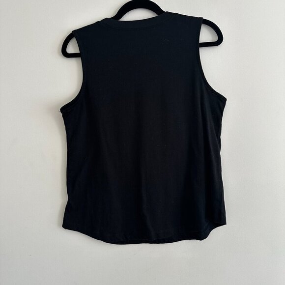 Black Muscle Tank Desert Nights Graphic Relaxed Fit Tank Top Women's Size Medium - Picture 4 of 5